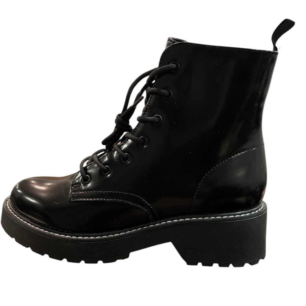 Crownn Black Combat Boot Size 8.5 NWOT
